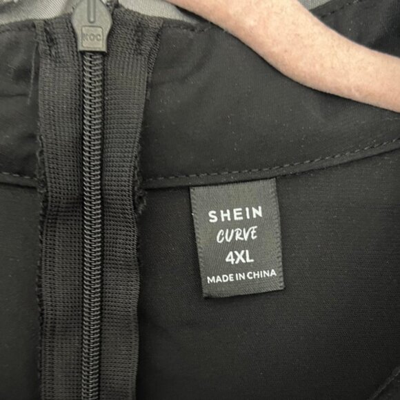 shien plus size black dress - Picture 5 of 7